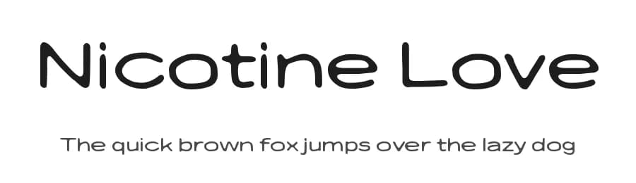 Nicotine Love by Juha Korhonen — Script Handwritten Font