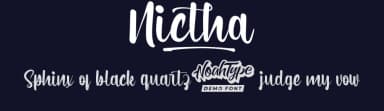 Nictha by Noah Type — Script Handwritten Font — thumbnail 2