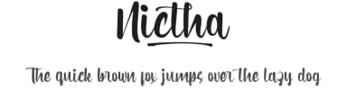 Nictha by Noah Type — Script Handwritten Font — thumbnail 1