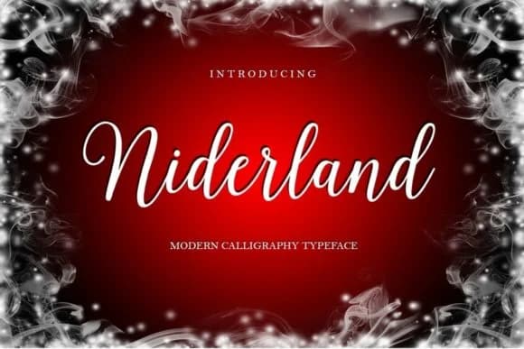 Niderland Script Font by Stellar Studio — Script Handwritten Font