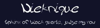Nieknique by Nieknique — Script Handwritten Font — thumbnail 2