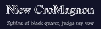 Niew CroMagnon by GemFonts / Typotheticals — Sans Serif Font — thumbnail 2