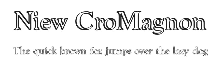 Niew CroMagnon by GemFonts / Typotheticals — Sans Serif Font