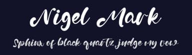 Nigel Mark by Vztype Studio — Script Handwritten Font — thumbnail 2