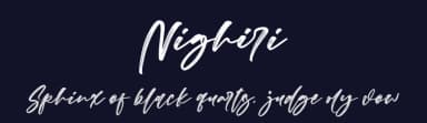 Nighiri by Motokiwo — Script Handwritten Font — thumbnail 2