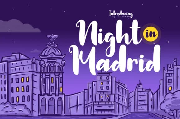 Night in Madrid Font by suzurantype — Script Handwritten Font