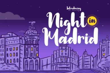 Night in Madrid Font by suzurantype — Script Handwritten Font — thumbnail 1