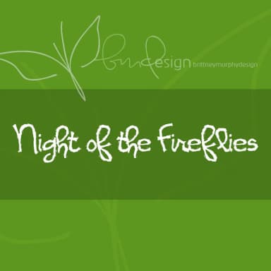Night of the Fireflies Font by brittneymurphydesign — Script Handwritten Font — thumbnail 1