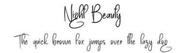 Night Beauty by Scratchones — Script Handwritten Font — thumbnail 1