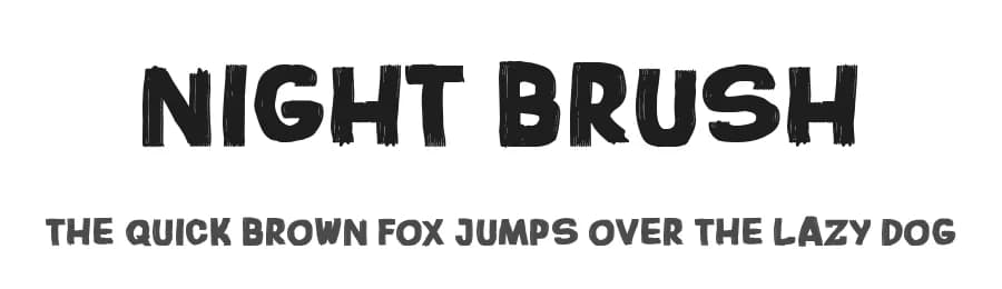Night Brush by Woodcutter — Script Handwritten Font