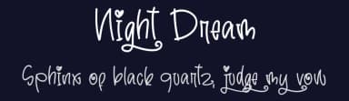 Night Dream by Al Ghul — Script Handwritten Font — thumbnail 2
