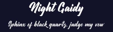 Night Gaidy by RGB Studio — Script Handwritten Font — thumbnail 2