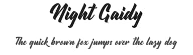Night Gaidy by RGB Studio — Script Handwritten Font — thumbnail 1