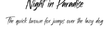 Night in Paradise by Cat.B — Script Handwritten Font — thumbnail 1