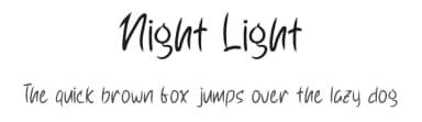 Night Light by Rangkai Aksara — Script Handwritten Font — thumbnail 1