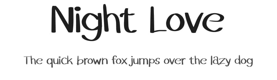 Night Love by Inermedia Studio — Script Handwritten Font