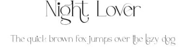 Night Lover by Edric Studio — Serif Font — thumbnail 1