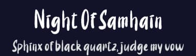 Night Of Samhain by Masa Aska Sanurumi — Script Handwritten Font — thumbnail 2