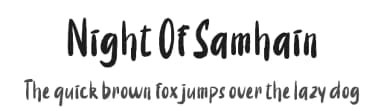 Night Of Samhain by Masa Aska Sanurumi — Script Handwritten Font — thumbnail 1