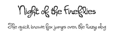 Night of the Fireflies by Brittney Murphy Design — Script Handwritten Font — thumbnail 1