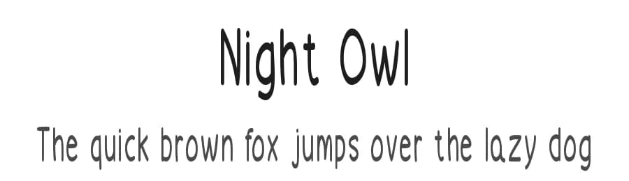 Night Owl by Md Shohail Bhuian — Script Handwritten Font