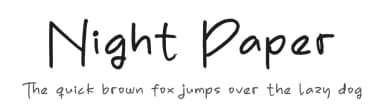 Night Paper by Letterena Studios — Script Handwritten Font — thumbnail 1