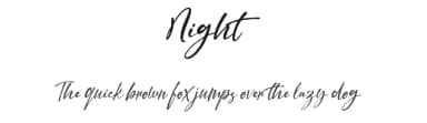 Night by vilogsign — Serif Font — thumbnail 1
