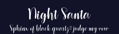 Night Santa by Sarif Letter — Script Handwritten Font — thumbnail 2