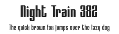Night Train 382 by Frederic — Sans Serif Font — thumbnail 1