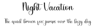 Night Vacation by FreshtypeINK — Script Handwritten Font — thumbnail 1