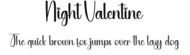 Night Valentine by Scratchones — Script Handwritten Font — thumbnail 1
