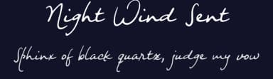 Night Wind Sent by Ana — Script Handwritten Font — thumbnail 2