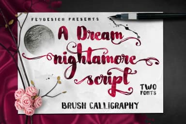 Nightamore Font by feydesign — Script Handwritten Font — thumbnail 1