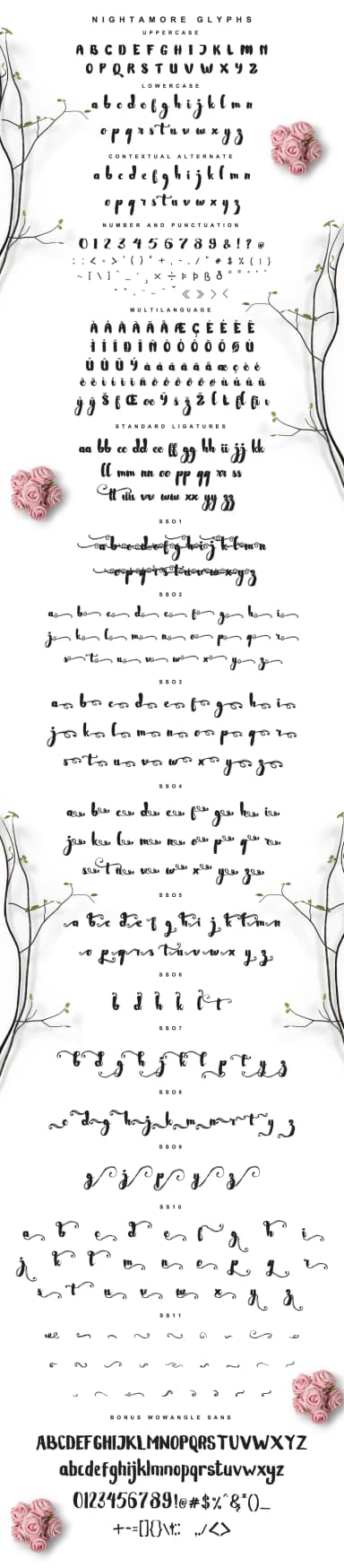 Nightamore Font by feydesign — Script Handwritten Font — thumbnail 9