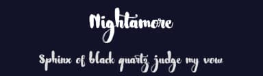 Nightamore by FHFont — Script Handwritten Font — thumbnail 2