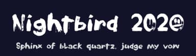 Nightbird 2024 by Hanoded — Script Handwritten Font — thumbnail 2