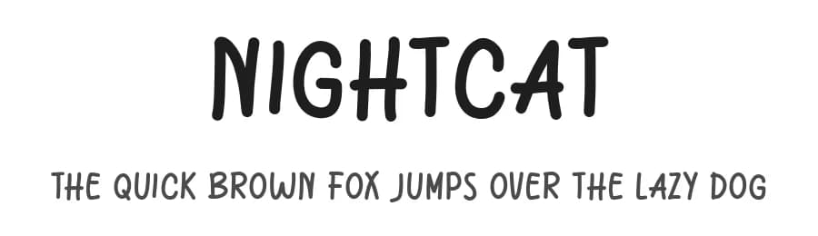 Nightcat by Khurasan — Script Handwritten Font