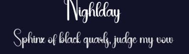 Nightday by Andi Moz — Script Handwritten Font — thumbnail 2