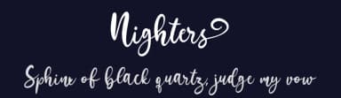 Nighters by Hugefonts — Script Handwritten Font — thumbnail 2