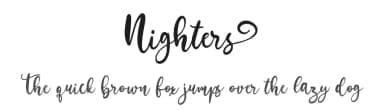 Nighters by Hugefonts — Script Handwritten Font — thumbnail 1