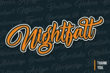 Nightfall Font by figuree studio — Script Handwritten Font — thumbnail 9