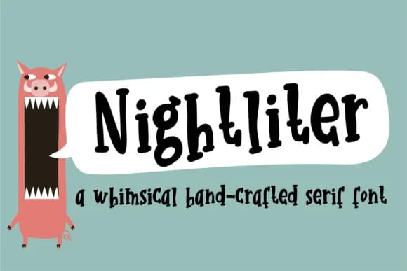 Nightliter Font by Illustration Ink — Script Handwritten Font