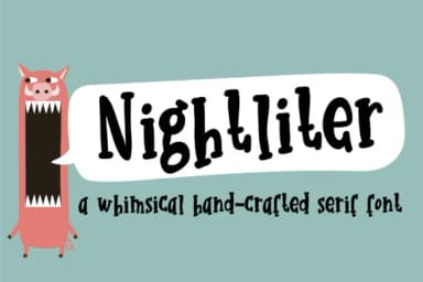 Nightliter Font by Illustration Ink — Script Handwritten Font — thumbnail 1