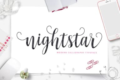 Nightstar Script Font by Unicode Studio — Script Handwritten Font — thumbnail 1