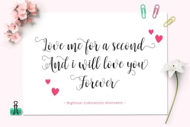 Nightstar Script Font by Unicode Studio — Script Handwritten Font — thumbnail 2