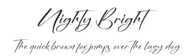 Nighty Bright by Letterena Studios — Script Handwritten Font — thumbnail 1