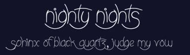 Nighty Nights by JSH creates — Script Handwritten Font — thumbnail 2