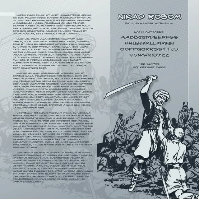 Nikad Robom Font by astevanov — Script Handwritten Font