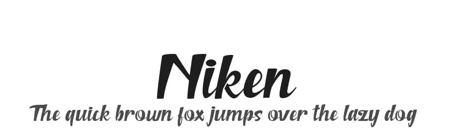 Niken by Haksen Studio — Script Handwritten Font