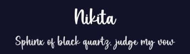 Nikita by Graphix Line Studio — Script Handwritten Font — thumbnail 2
